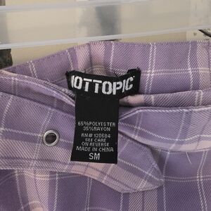 Hot Topic Purple Plaid Shirt
